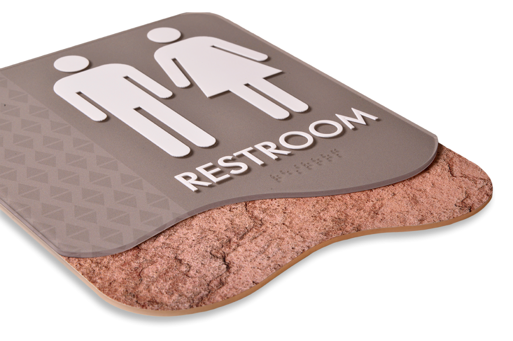 ada restroom sign pictogram texture